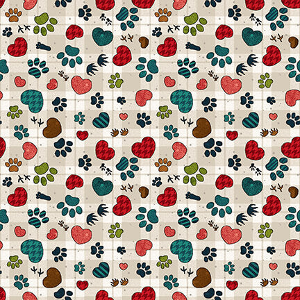 Henry Glass Rescued and Loved Pawprint/Heart 9396-42 Stone