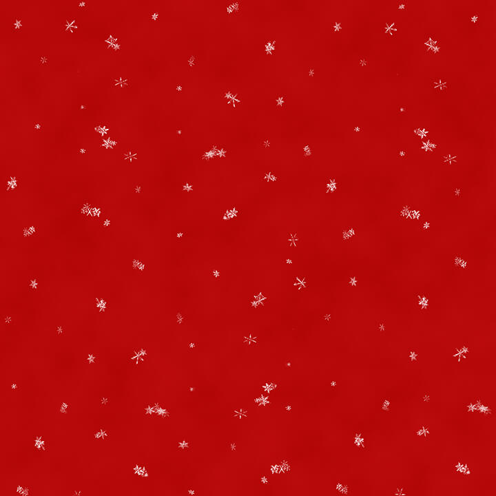 Henry Glass Holiday Lane 9626-88 Red Small Snowflakes
