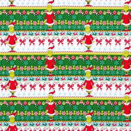 Robert Kaufman How the Grinch Stole Christmas ADE-73330-1 WHITE