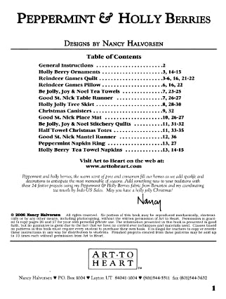 Peppermint & Holly Berries by Nancy Halvorsen ATH530B