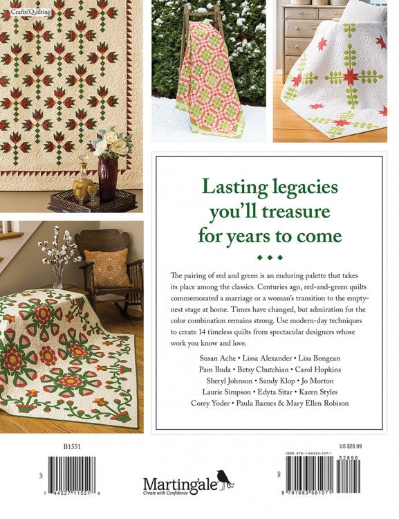 Red and Green Quilts B1551