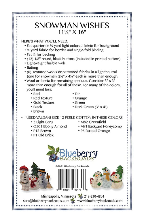 Snowman Wishes BBR117