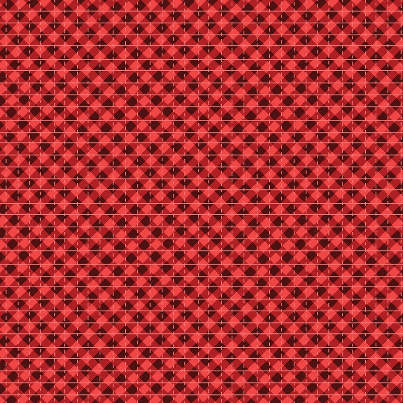 Benartex Jolly Lane Buffalo Plaid Cherry BEN13582-10