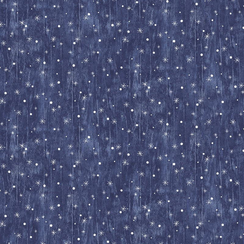 Benartex Jolly Lane Snowflake Navy BEN13583-11