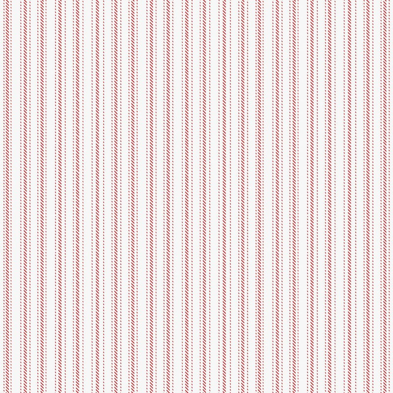 Benartex Jolly Lane Ticking Cherry BEN13584-10