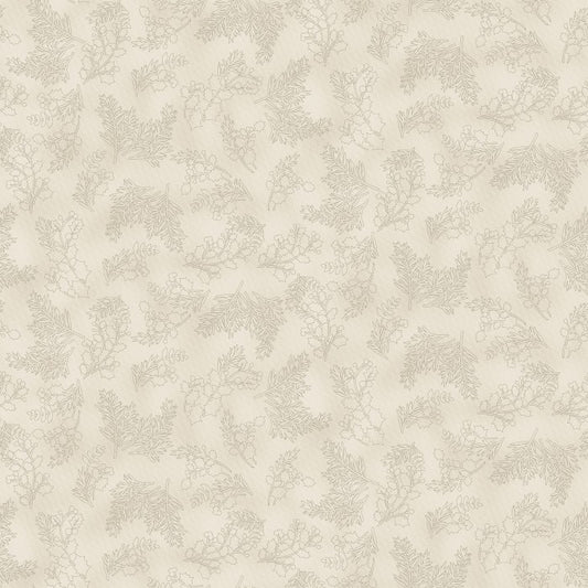 Benartex Charm Holiday Pine/Holly Cream 9605-07