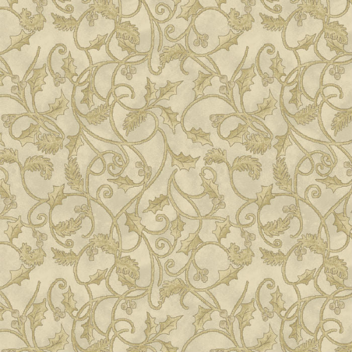 Benartex Winterberry Scroll Parchment 9645-70