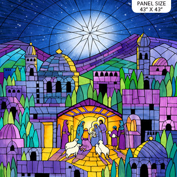 Northcott O Holy Night 43" Digital Print Panel DP23436-46 Multi