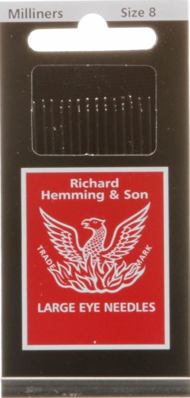 Richard Hemming Milliners / Straw Needles Size 8 16ct HW250-08