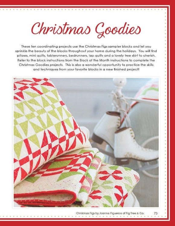 Christmas Figs Block of the Month Book