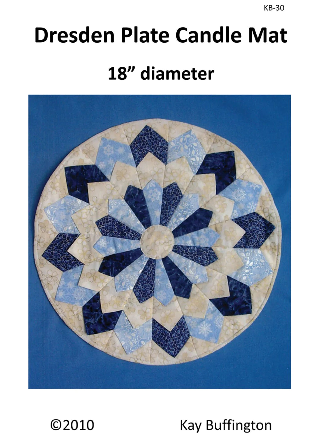 Dresden Plate Candle Mat KB30