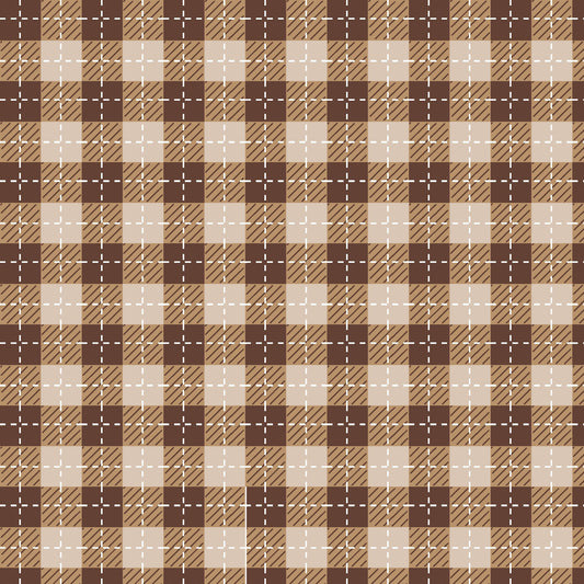 Maywood Studios We Whisk You a Merry Christmas! Buffalo Plaid Mas9673-A