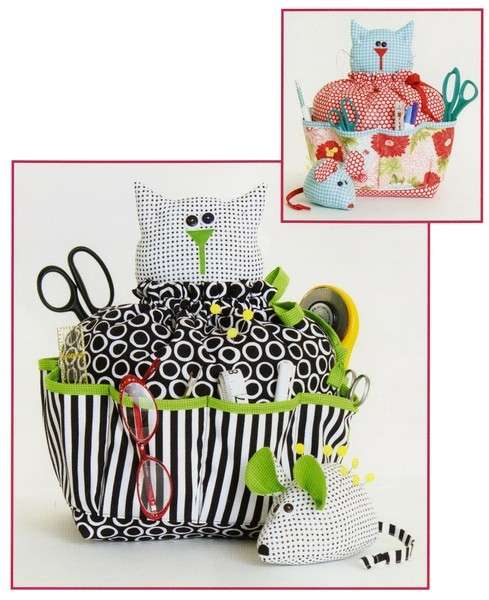 Sewing Catty & Pin Cushion Mouse Pattern SC151