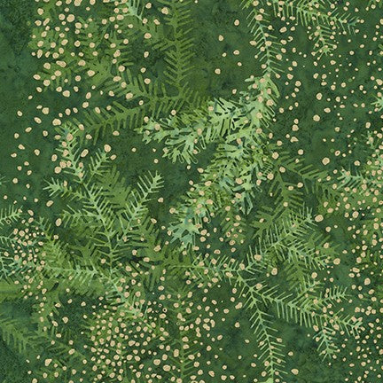 Robert Kaufman Twilight Snowfall Pine 19429-274