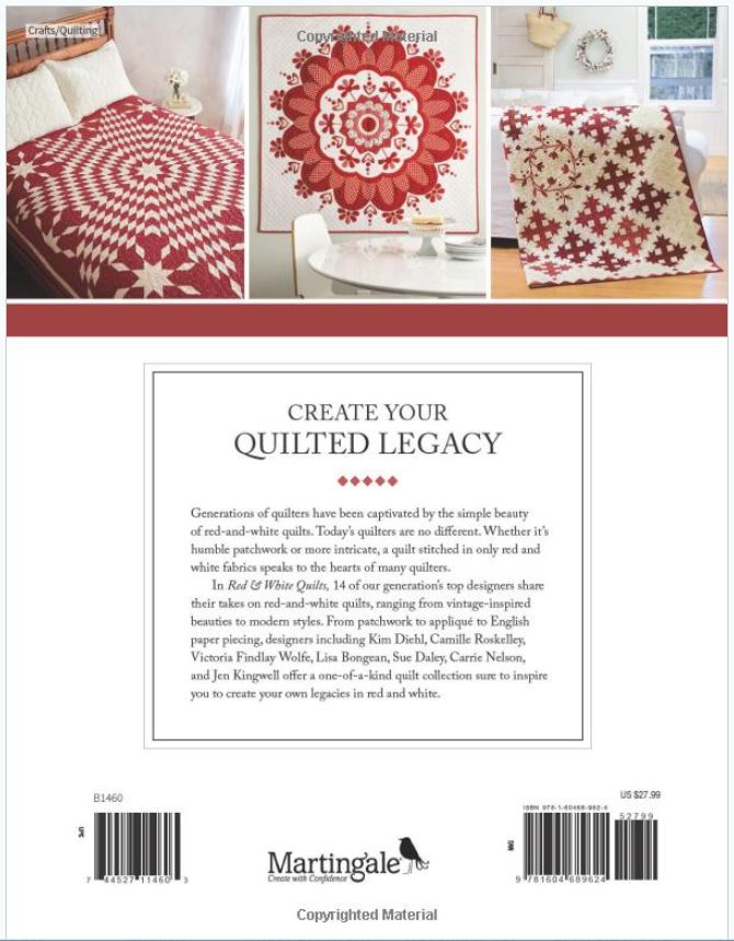 Red & White Quilts Pattern Book B1460