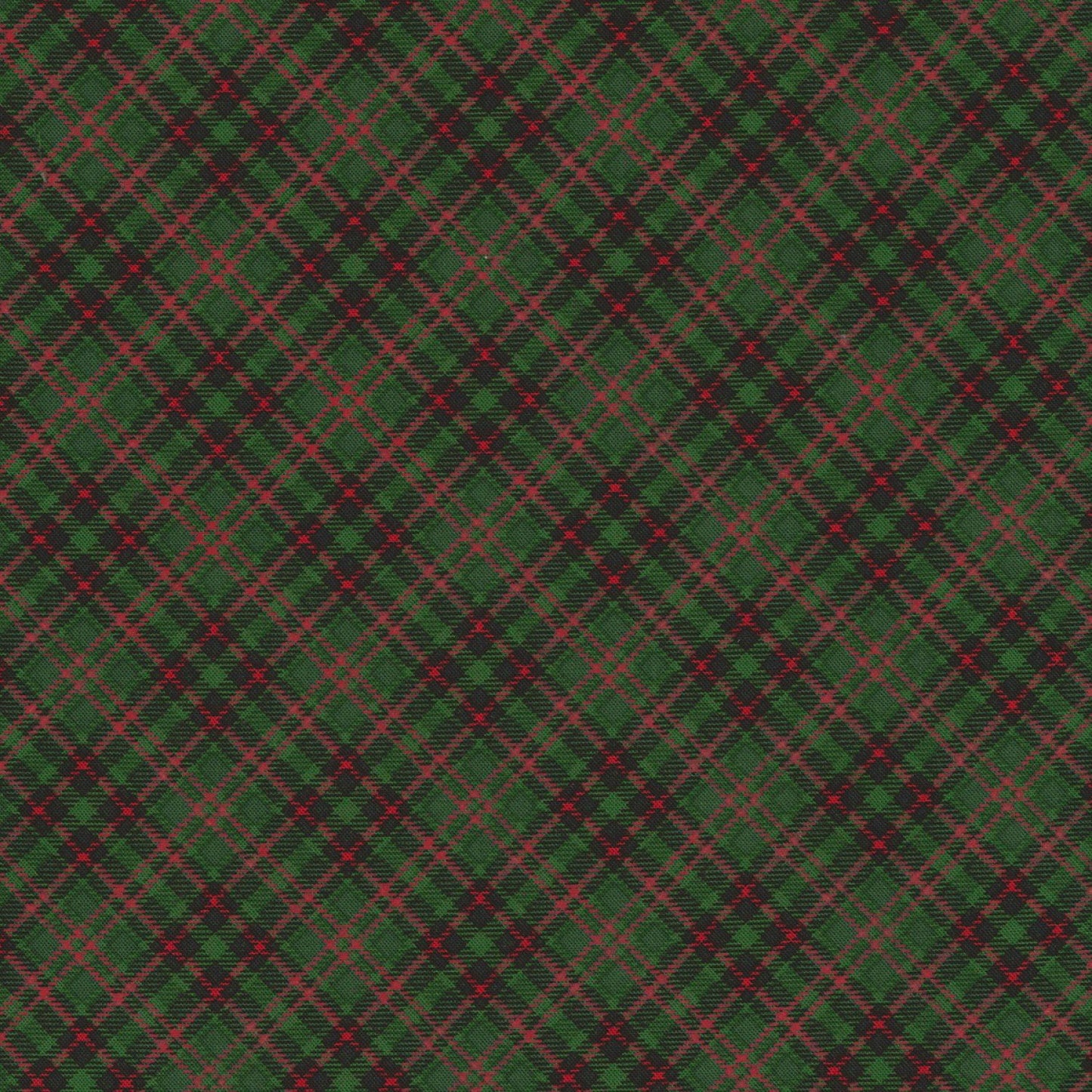 Timeless Treasures Holiday C5790-Green Bias Plaid