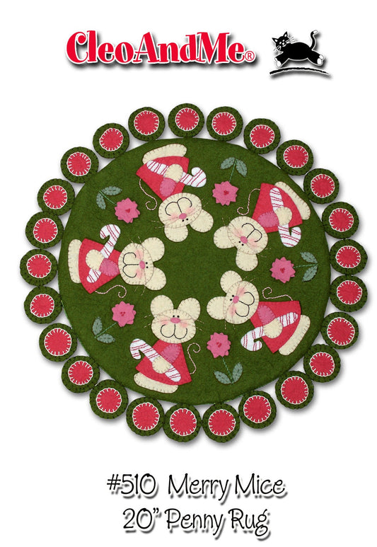 Merry Mice Penny Rug Pattern CAM510