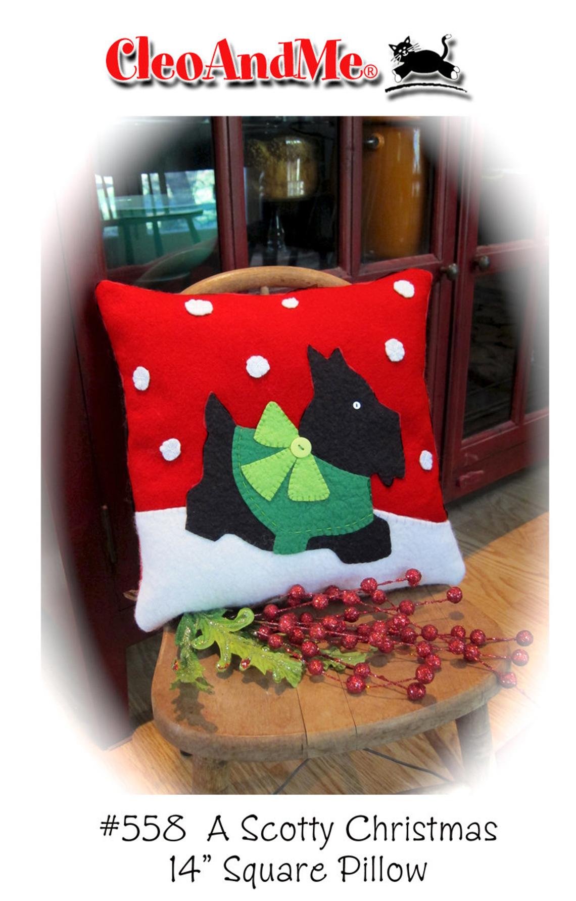 A Scotty Christmas Pillow Pattern CAM558