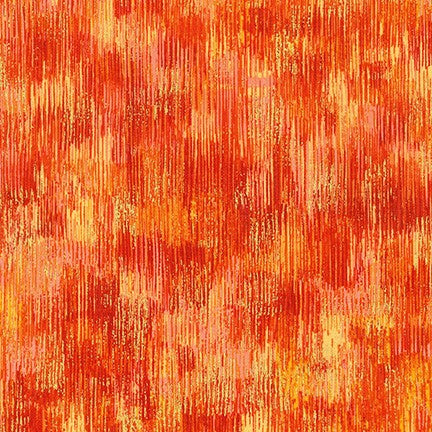 Robert Kaufman Fusions Brushwork Metallic SRKM-18059-8 ORANGE