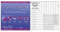 Flying Geese X 4 No Math Ruler 8 1/4in sq FGX4