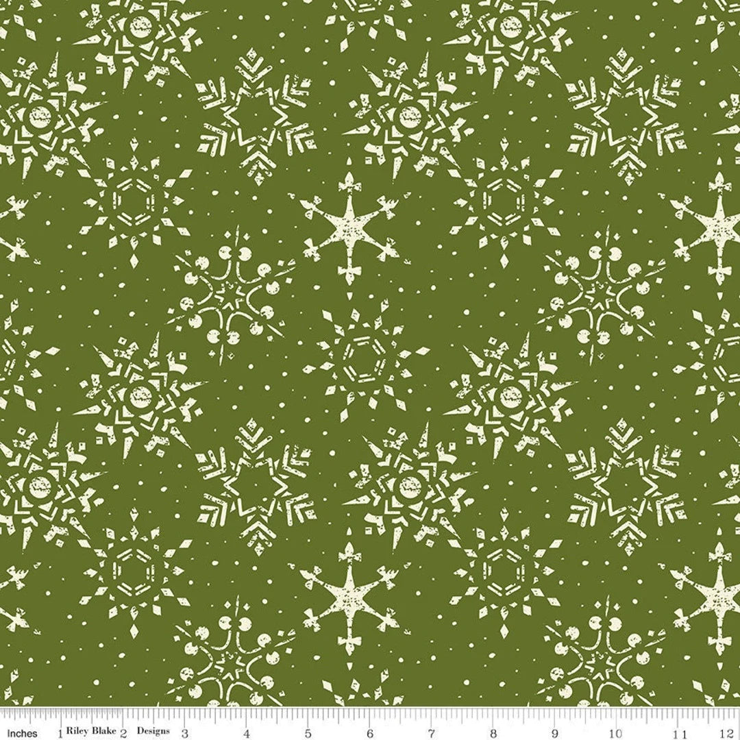 Riley Blake Adel in Winter C12267 Green