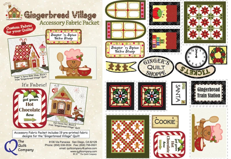 The Quilt Company Gingerbread Village Accessory Pack THQGV108