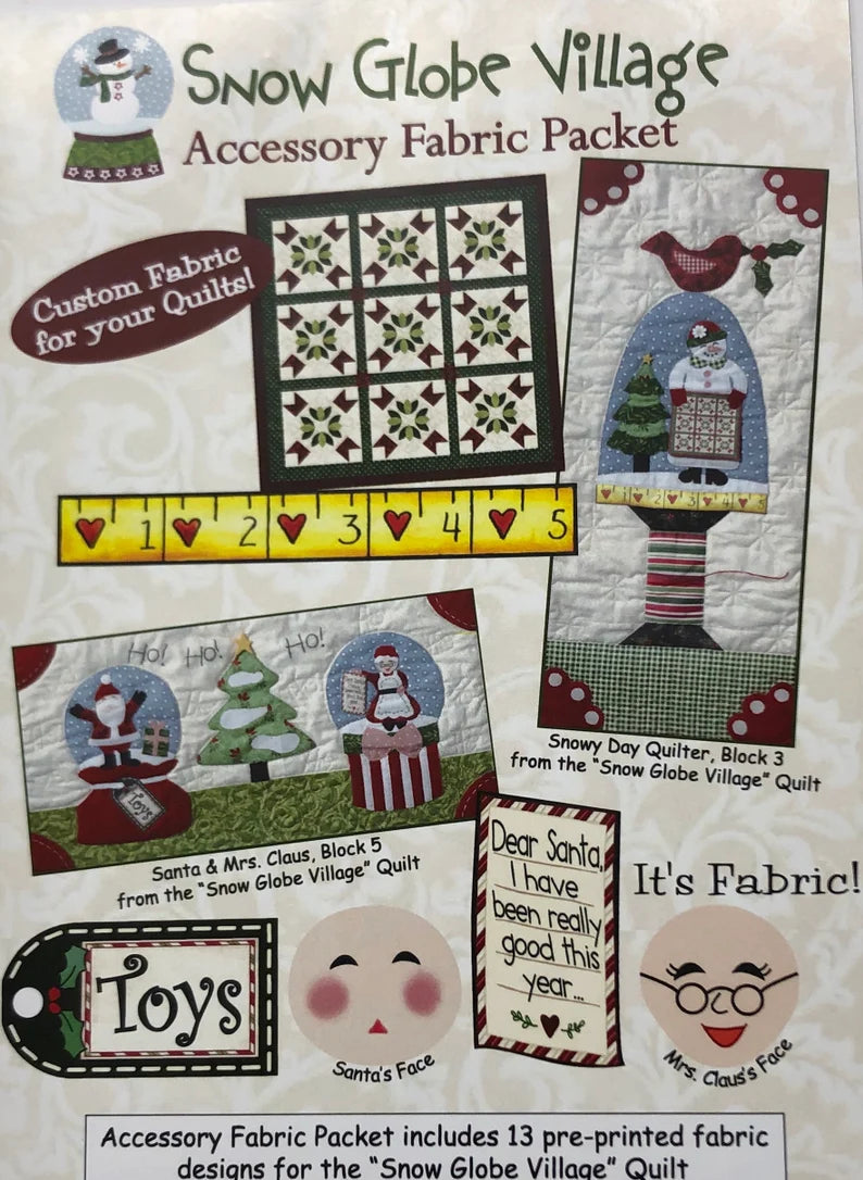 Snow Globe Village Accessory Fabric Pack THQSGV107