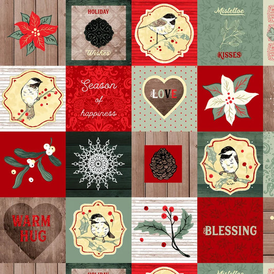 Studio E Chickadee Christmas Choir 6439-86 Multi