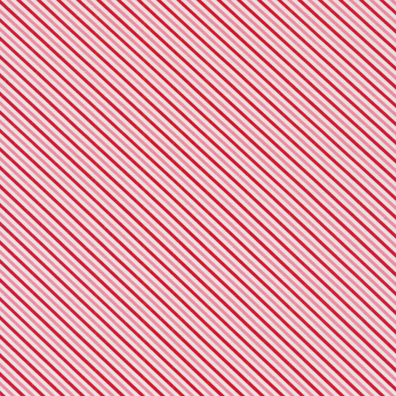 Moda Essentially Love Red/White Stripe 20736-31