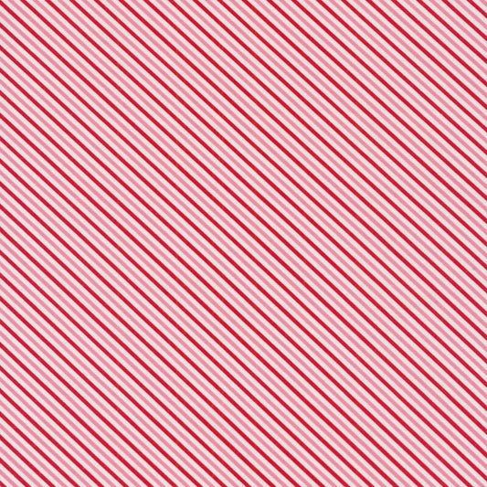 Moda Essentially Love Red/White Stripe 20736-31