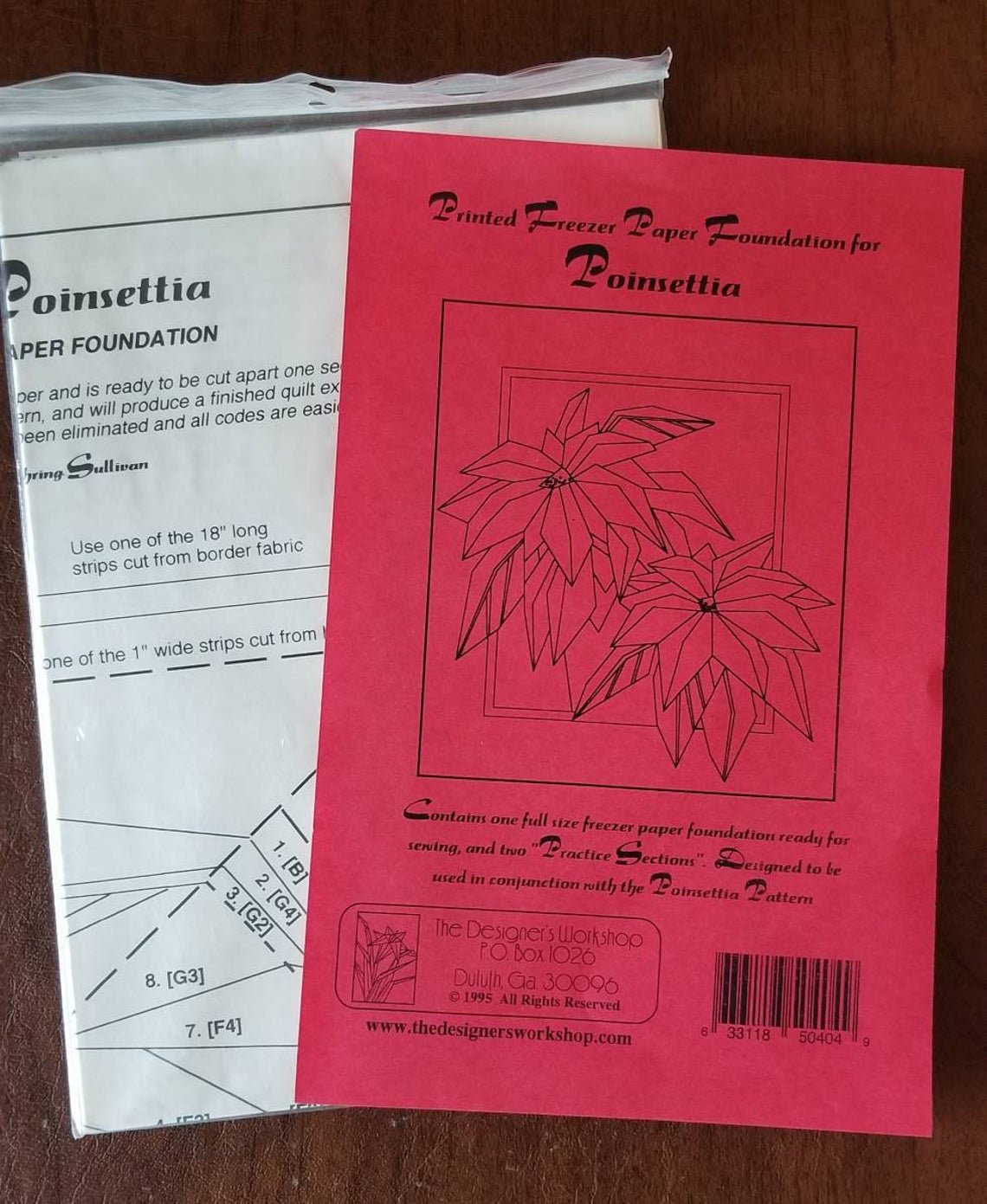 Poinsettia (with freezer paper) D10404