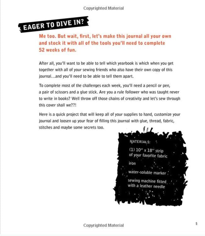 Quilter's Yearbook: 52 Weeks to Explore Your Inner Quilt Genius and Have Some Fabric Fun