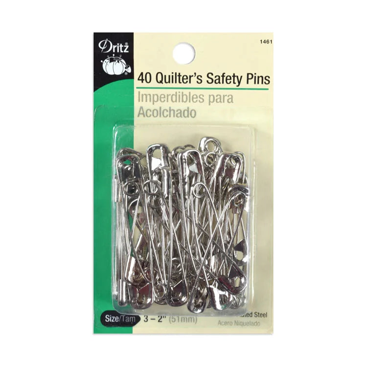Dritz Safety Curved Nickel Plated Sz 3 (2") 40 pc 3013