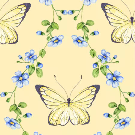 3 Wishes Butterflies and Vines 19476YLW