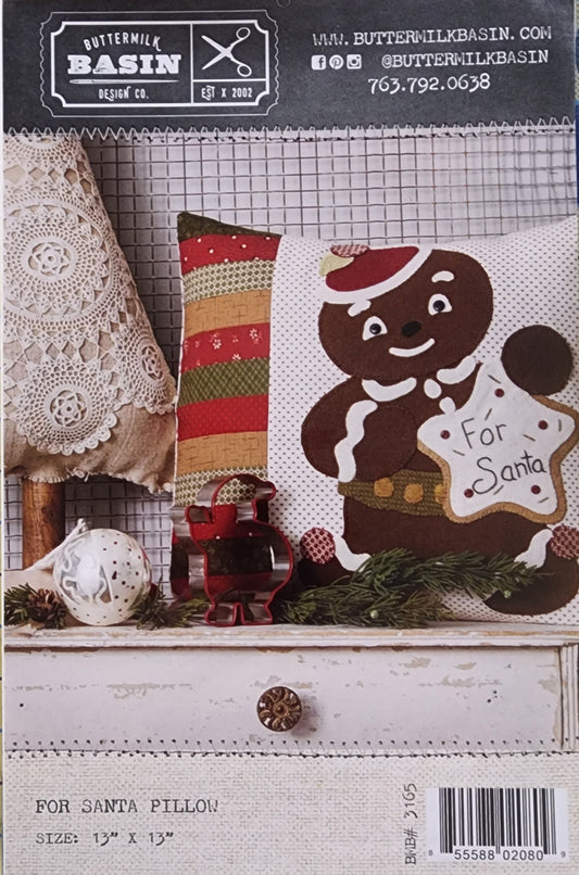For Santa Pillow Pattern BMB3165