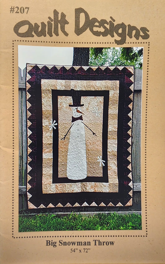 Big Snowman Throw 207 by Quilt Design
