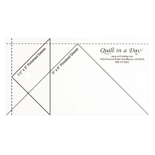 Quilt in a day Small Flying Geese Ruler 2006QD