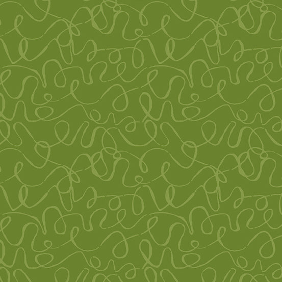 Andover Scribbles 8889-V1 Olive Green