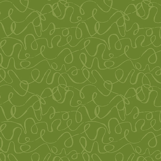 Andover Scribbles 8889-V1* Olive Green