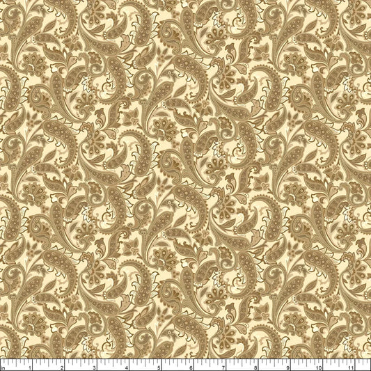3 yd cut Benartex Winter Tonal Paisley 9644-303yc