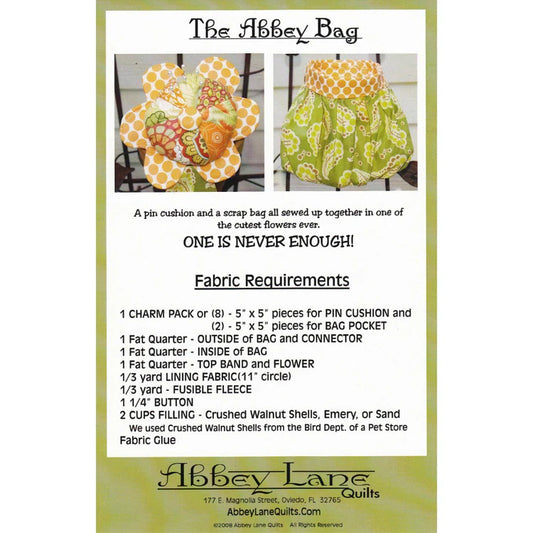 The Abbey Bag pattern 113