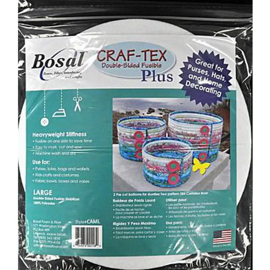 Bosal Craft-Tex Double Sided Fusible (Round, Large 12.5") CAML