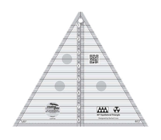 Creative Grid Ruler  60° angles 8" finished size CGRT60