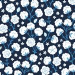 Dashwood Studio Sapphire Skies-Cotton Flowers DASAPP2485