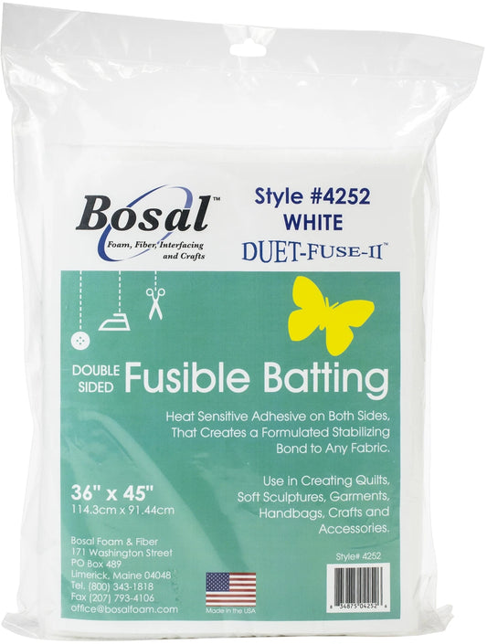 Duet ll Fusible Batting 45" x 36" BOS4252