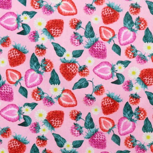 Fabric Editions Fresh Strawberry 22422 Pink