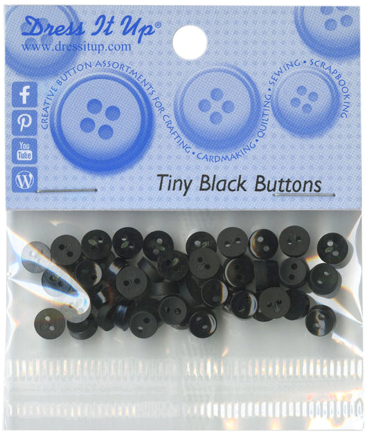 Buttons, Tiny, Black BG1553