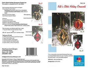 Fold 'n Stitch Holiday Ornaments PQD196