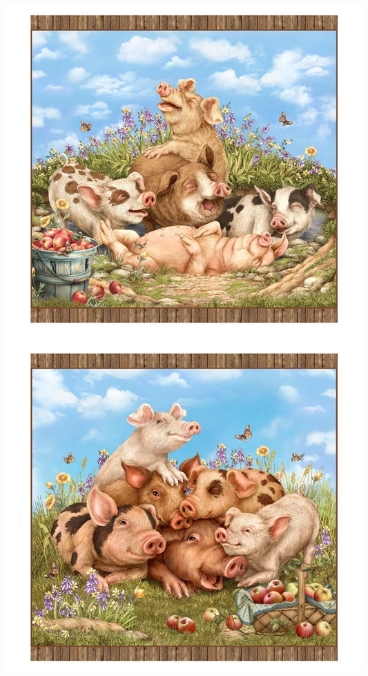 Elizabeth's Studio Think Happy panel  ELS36000