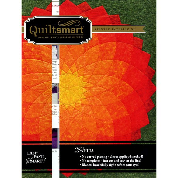 Quiltsmart Printed Interfacing, 40" Dahlia QS20001